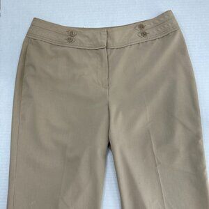 Larry Levine Stretch Brown Trousers Pants, 10